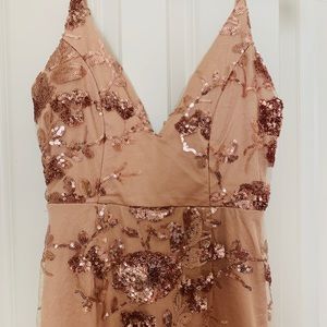 Fashion Nova Floral Sequence Dress